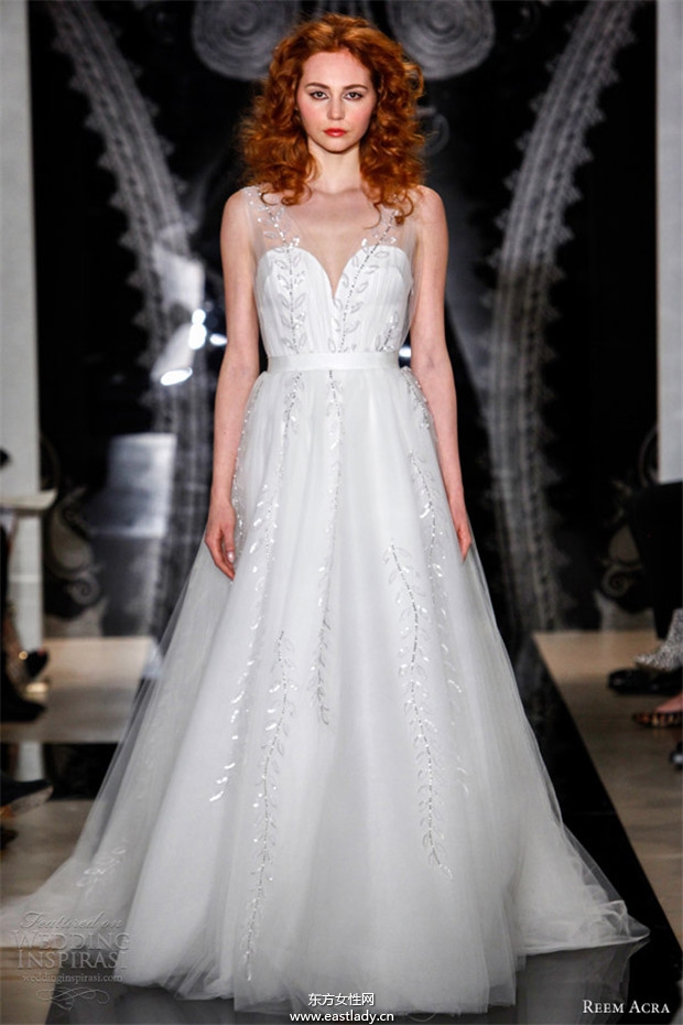 Reem Acra 2014婚紗禮服系列欣賞(圖片)