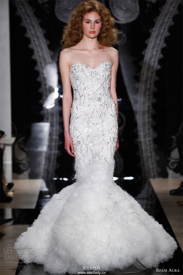 Reem Acra 2014婚紗禮服系列欣賞(圖片)