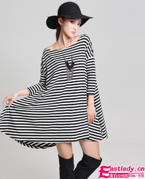 2012秋裝新品大碼寬松連衣裙  讓你更加的多變和不同