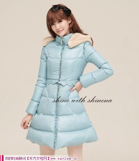 2012冬裝新款羽絨服 冬天的精靈羽絨的溫暖