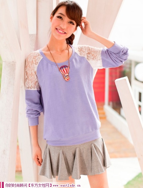 新款蕾絲衛(wèi)衣 簡(jiǎn)單設(shè)計(jì)突出個(gè)性使然