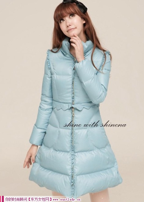 2012冬裝新款羽絨服 冬天的精靈羽絨的溫暖