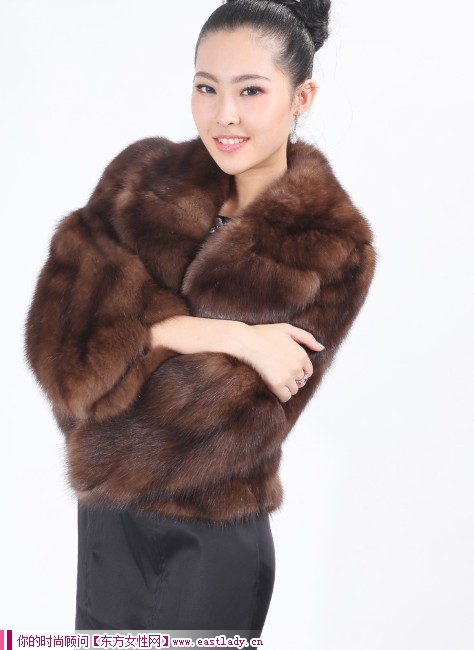 VOA維歐艾極品貂皮大衣皮草外套 穿出溫暖與高貴