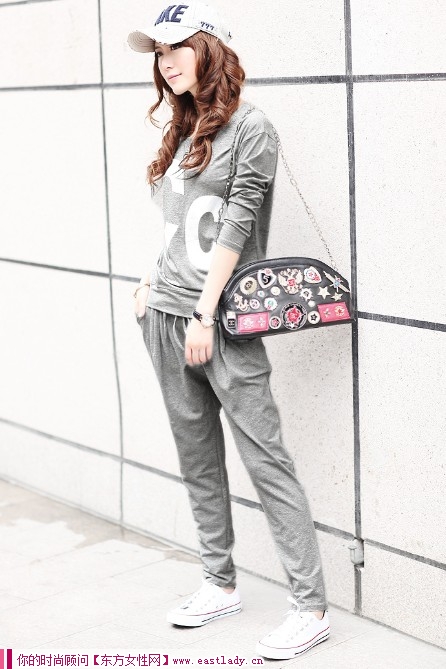 蝙蝠袖衛(wèi)衣套裝 讓你瞬間變身韓劇女主角