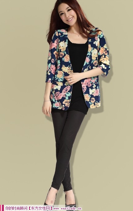 小小七分袖小西裝 如夏花般美麗
