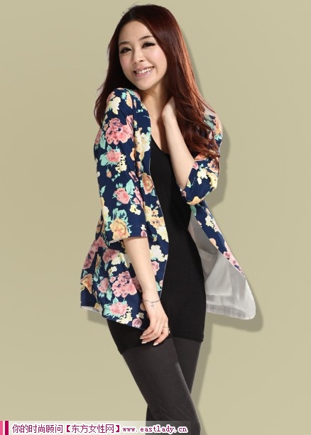 小小七分袖小西裝 如夏花般美麗