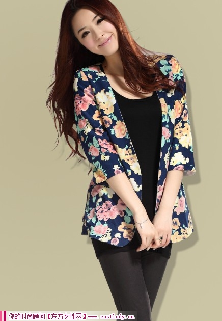 小小七分袖小西裝 如夏花般美麗