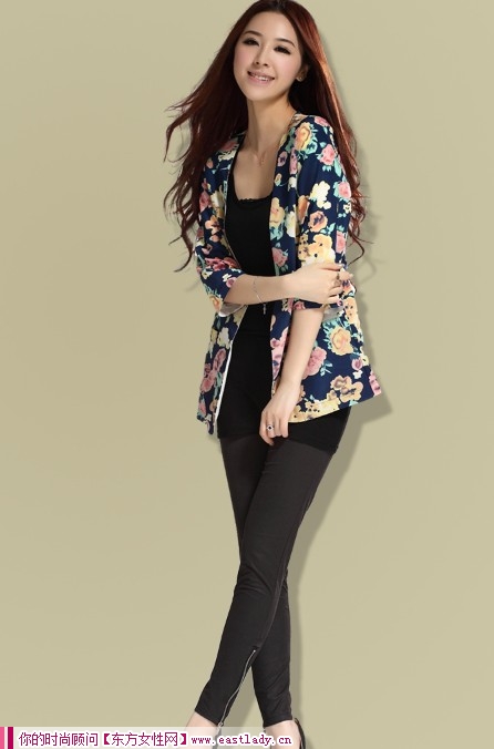 小小七分袖小西裝 如夏花般美麗