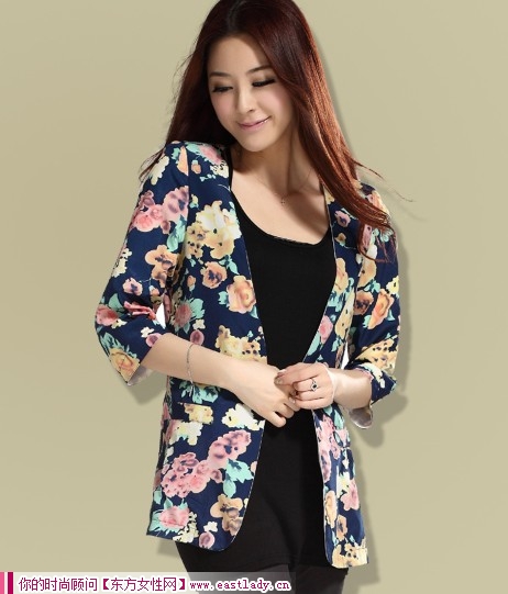 小小七分袖小西裝 如夏花般美麗