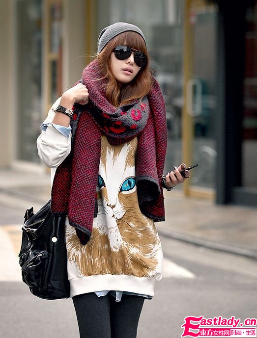 印花裝貓型T恤衛(wèi)衣 時(shí)尚保暖又賣(mài)萌