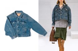 牛仔夾克這樣穿超有范 不信你看大冪冪