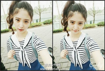 水手服強勢回歸 韓妞模特兒都這樣穿