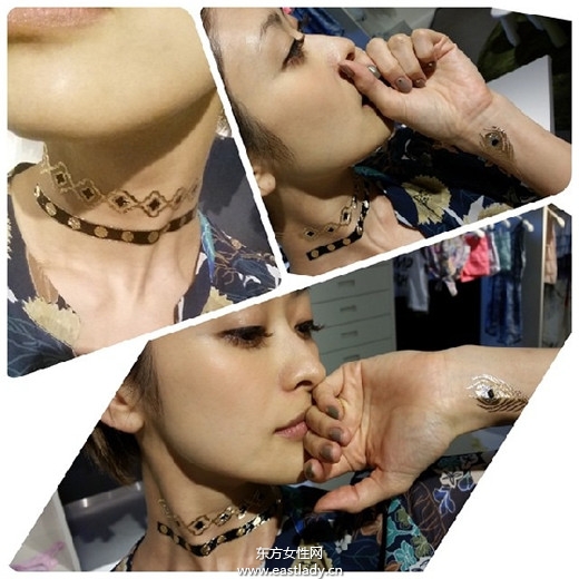 超酷 明星也愛用的金屬色系紋身貼紙