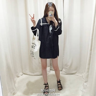 水手服強勢回歸 韓妞模特兒都這樣穿