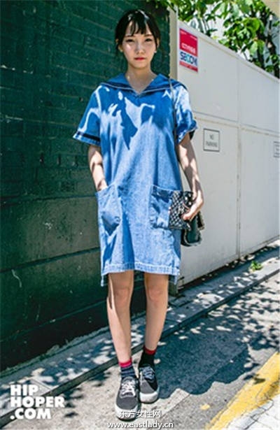 水手服強勢回歸 韓妞模特兒都這樣穿