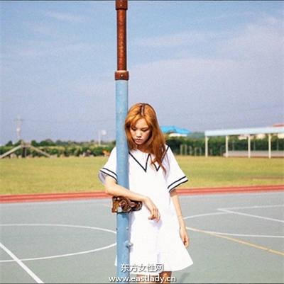 水手服強勢回歸 韓妞模特兒都這樣穿