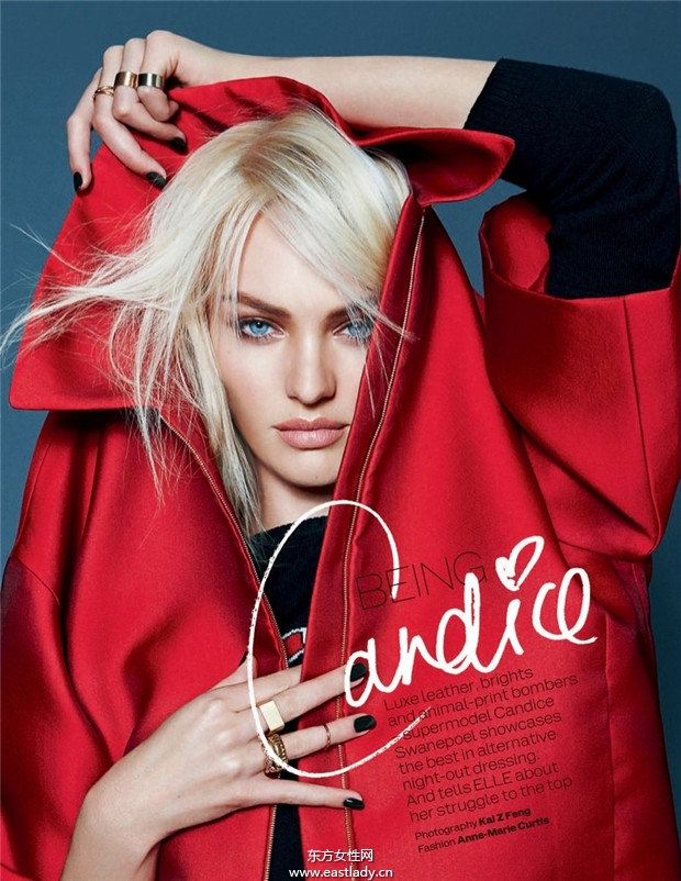 Candice Swanepoel《Elle》2014時(shí)尚雜志大片
