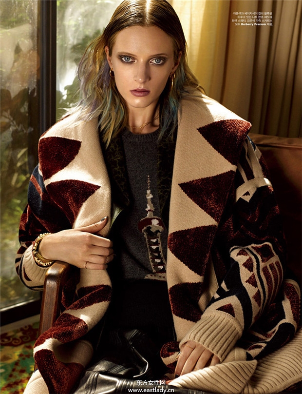 Daria Strokous《W》雜志2014年8月韓國(guó)版