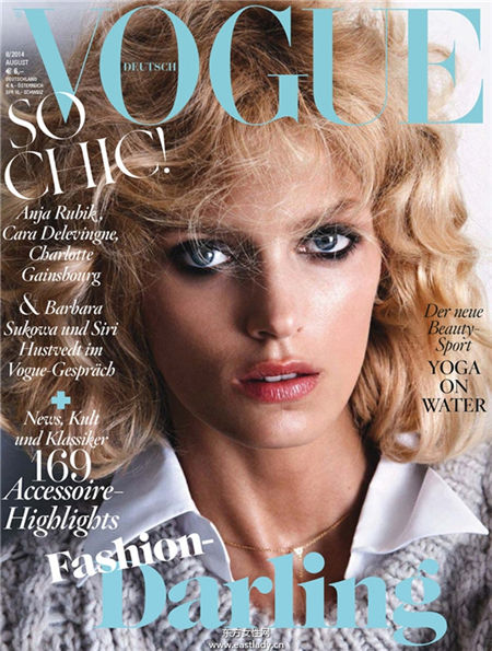 Anja Rubik《Vogue》2014年8月德國版