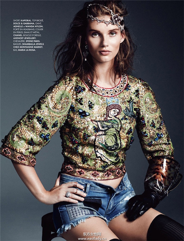 立陶宛超模Giedre Dukauskaite 2014新春時尚大片