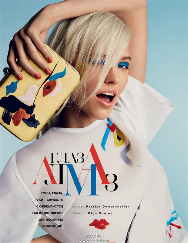 Sasha Luss《Vogue》2014年1月俄羅斯版