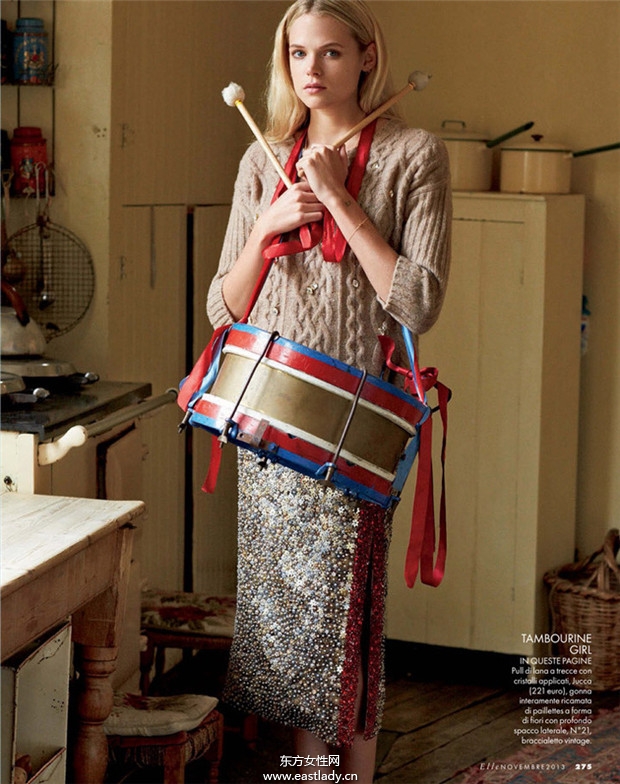 Gabriella Wilde《Elle》2013年11月號意大利版