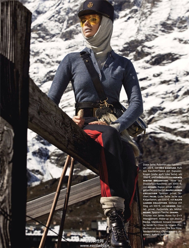 Julia Stegner《Vogue》2013年12月德國版