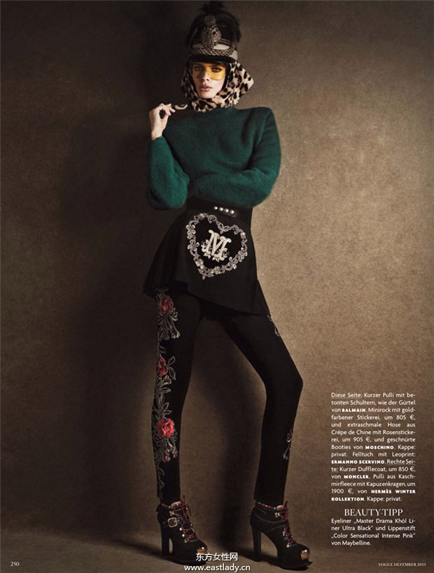 Julia Stegner《Vogue》2013年12月德國版