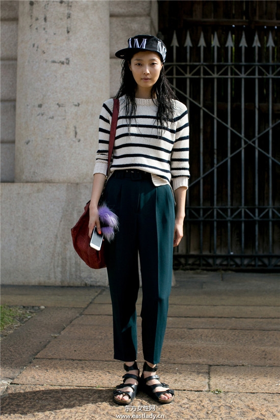 米蘭時裝周模特們引領(lǐng)時尚風(fēng)潮