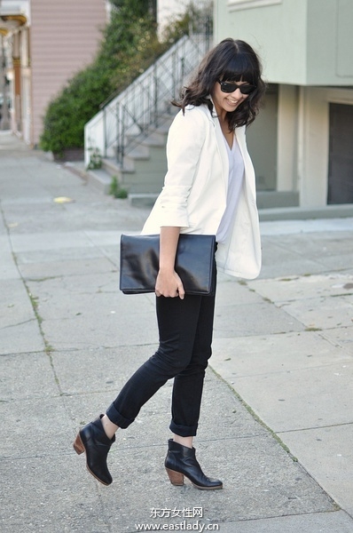歐美潮人黑白搭配穿出大氣明星氣質(zhì)