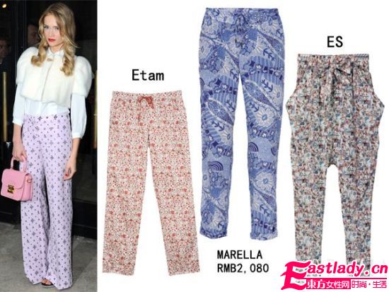 夏日趕時髦千萬別落下花褲子