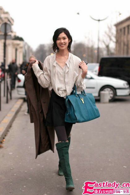 天生衣架子 國(guó)際超模街頭美腿賞析