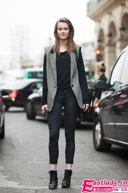 天生衣架子 國際超模街頭美腿賞析