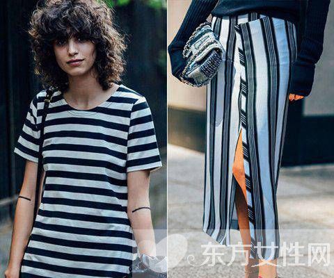萬能百搭的條紋衫 這樣穿超級(jí)顯瘦