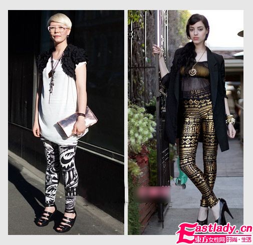 印花長褲穿不膩 時(shí)尚大方出街去