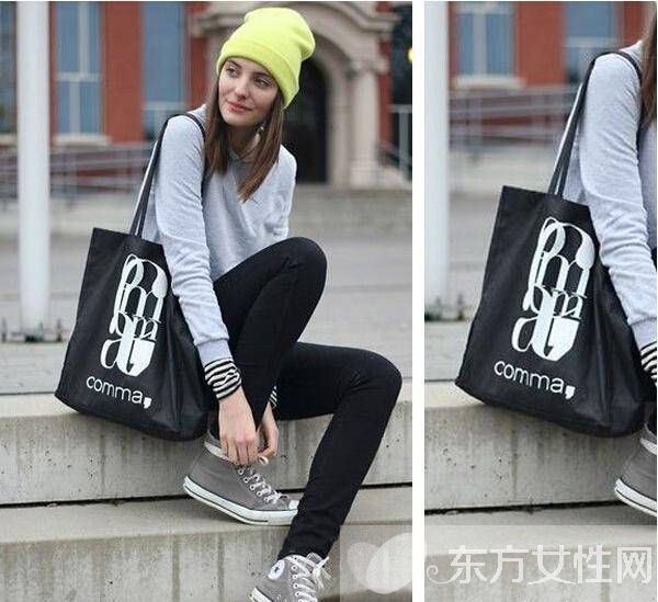 時尚環(huán)保袋搭配技巧 帆布環(huán)保袋也這么有范