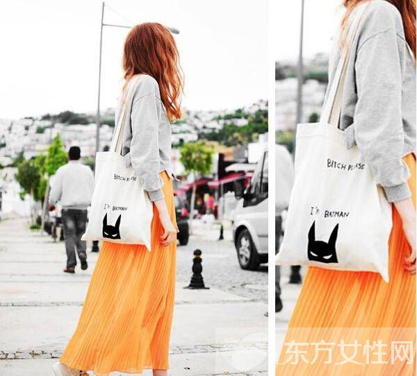 時尚環(huán)保袋搭配技巧 帆布環(huán)保袋也這么有范
