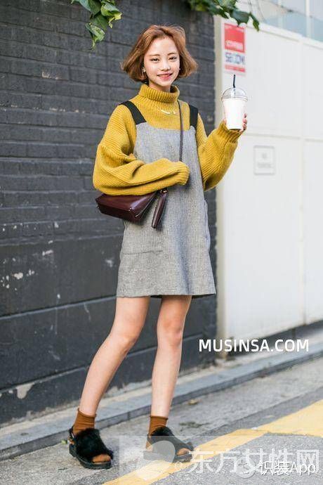 秋冬季節(jié)一件高領(lǐng)毛衣竟有這么多種穿法