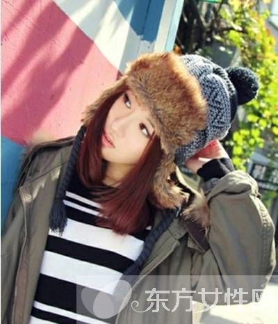 時(shí)尚皮草毛線雷鋒帽 御寒簡(jiǎn)潔又不失可愛