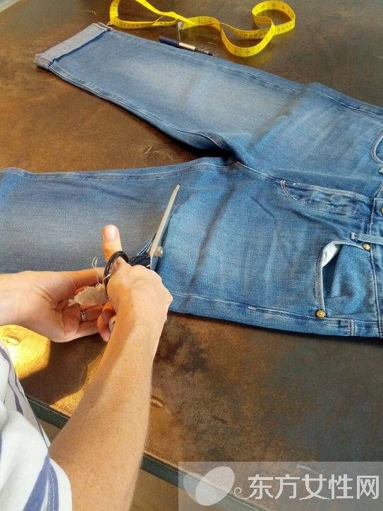 4步驟教你diy牛仔褲 打造潮流時尚短褲
