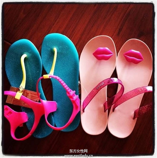 超萌 夏日必備可愛(ài)唇形涼鞋
