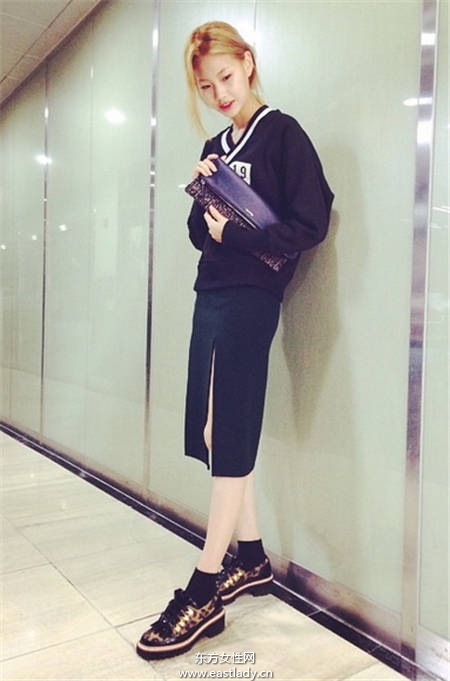 今秋厚底鞋這樣穿 小個子也可以穿出苗條范