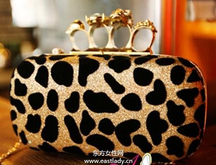 豹紋圖案編織包將時尚進行到底