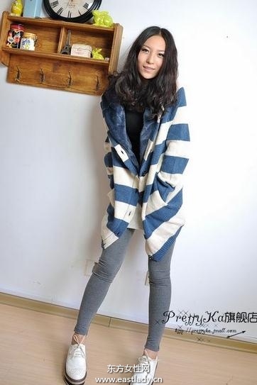 春裝搭配條紋裝是不錯的選擇