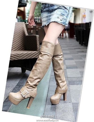 初春一雙過膝長靴提升腿部修長度