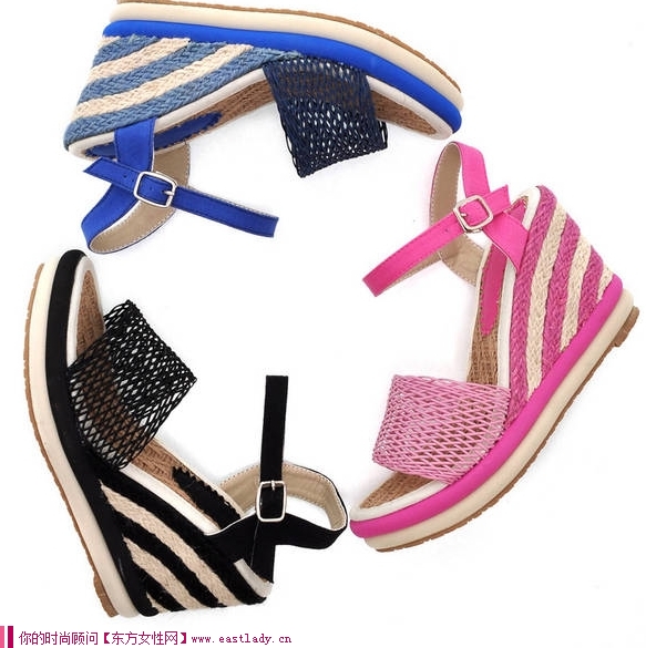 細(xì)節(jié)決定美-2012新款草編皮帶扣露趾涼鞋