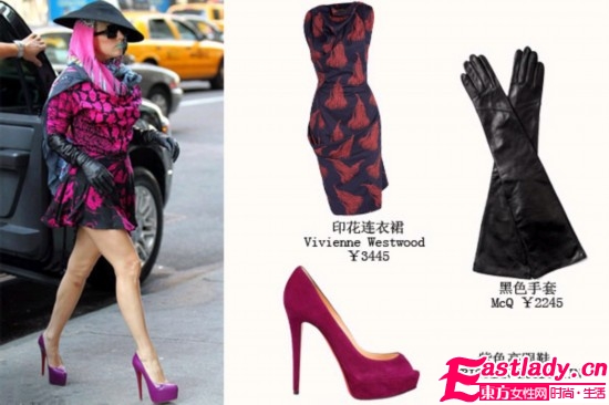 皮質(zhì)手套不能少 變身時(shí)尚女郎