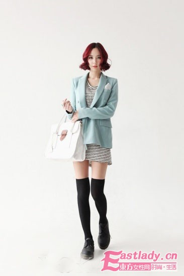 照著穿氣質升級 條紋衫早春大放異彩