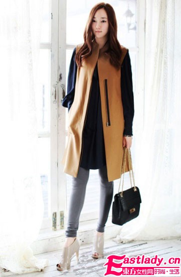 春季遮肉障眼法 必選長(zhǎng)外套+瘦腿褲