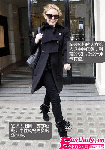 5款及膝呢子大衣 女星教你穿出別樣美感